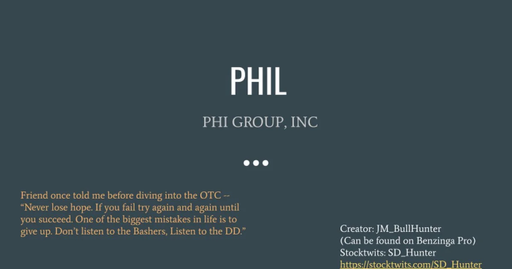 phi group Stocktwits