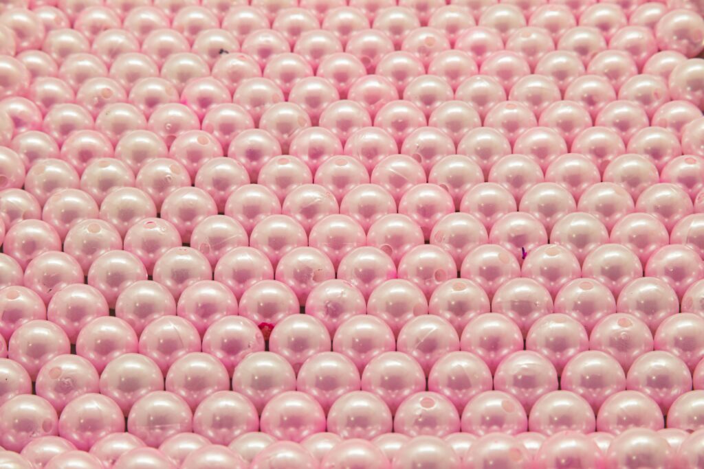 pink pearls are classic ones